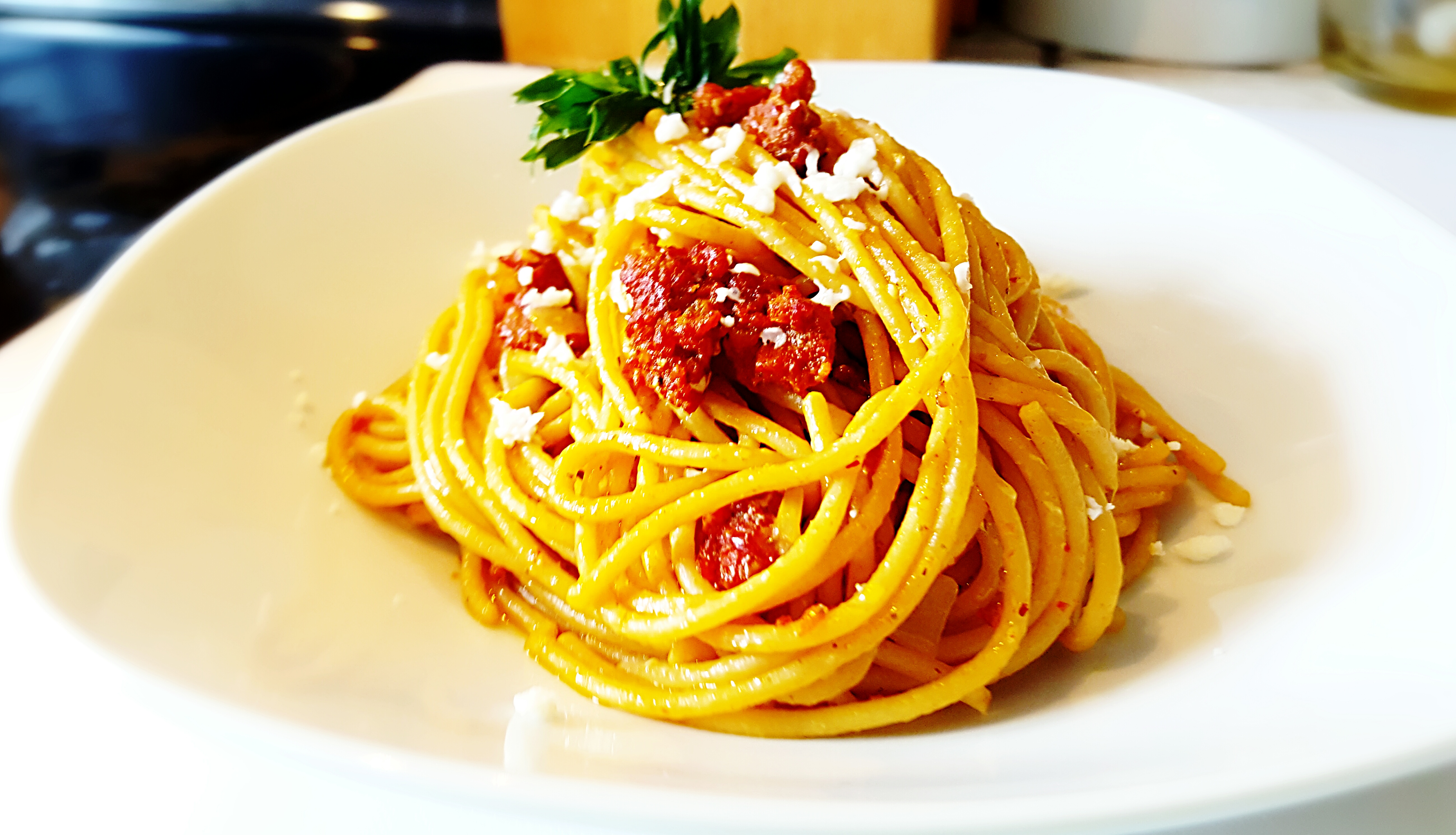 Espaguetis boricuas