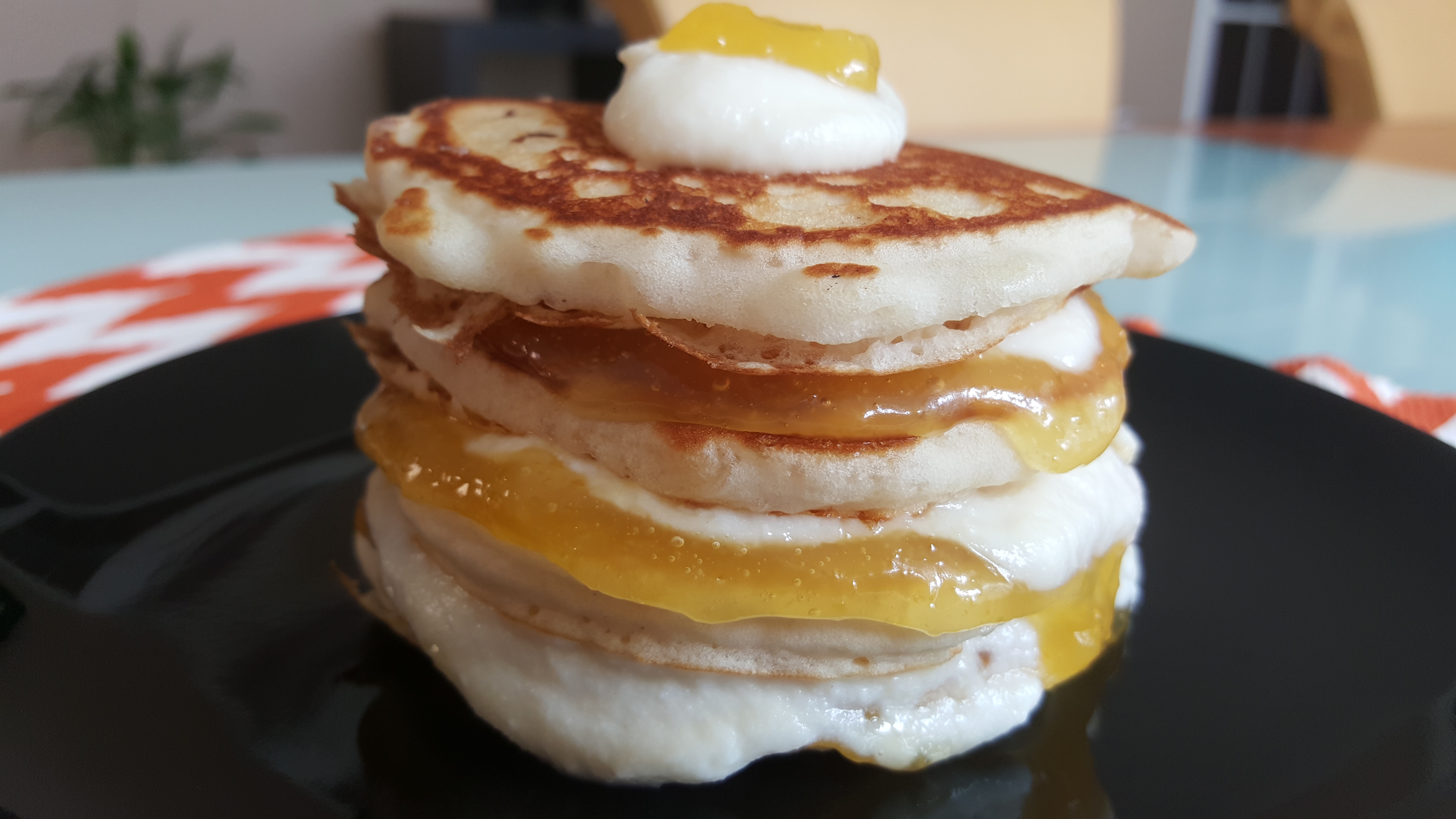 Pancakes de Crema de Limón y Queso Ricotta Italiano